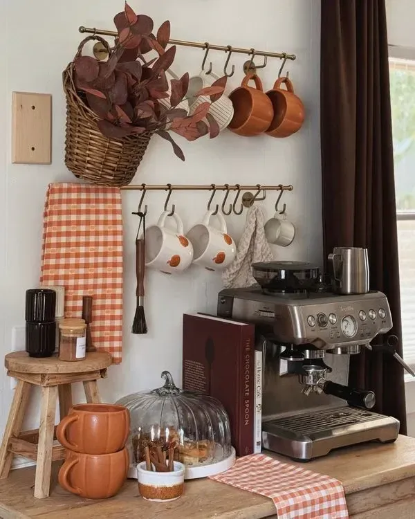 cute fall coffee station ideas