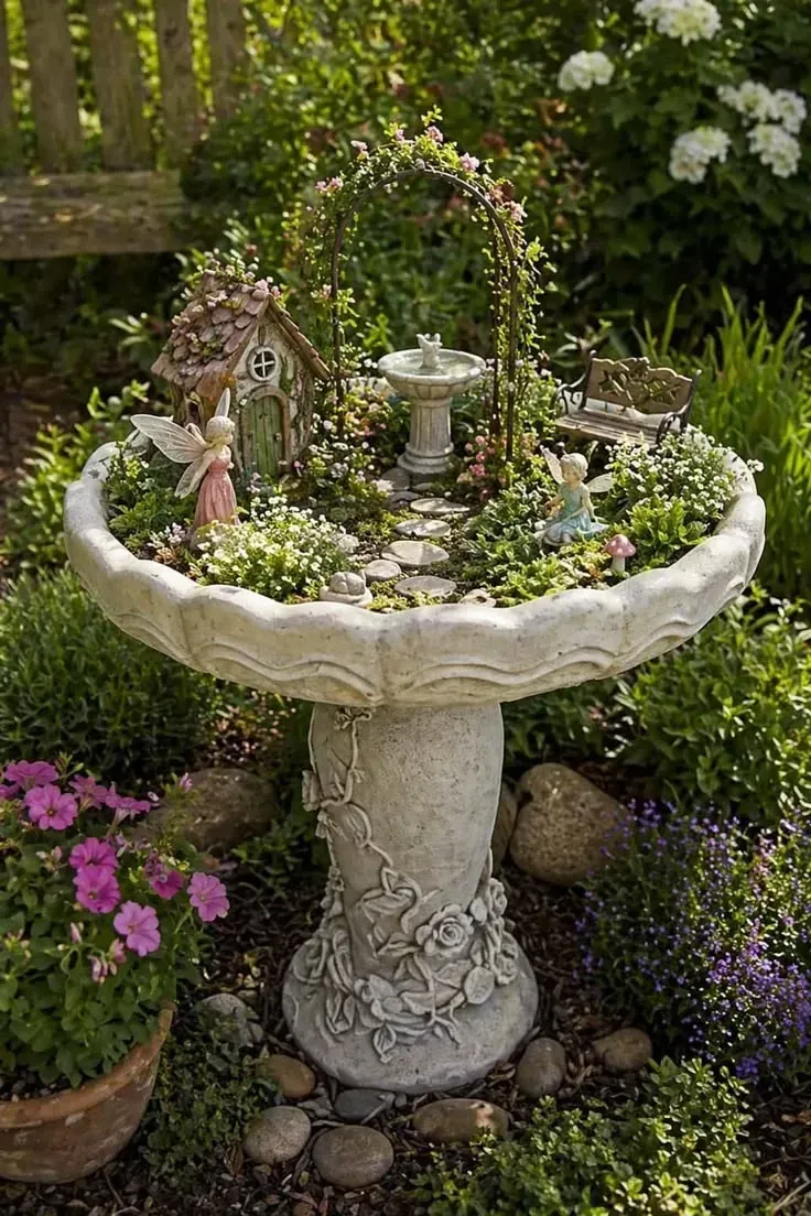 flower fairy garden ideas
