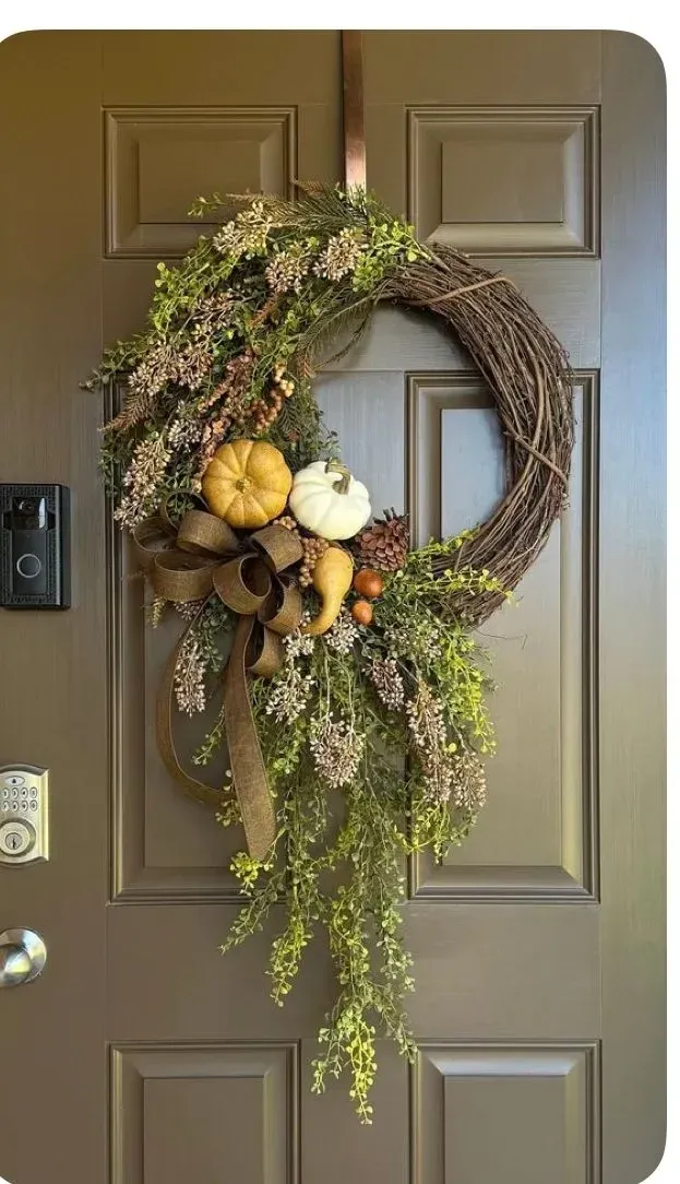 front door fall wreath ideas