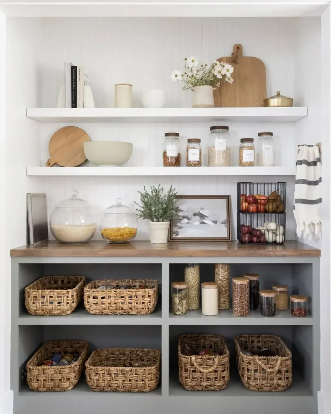clear bin small pantry organization ideas