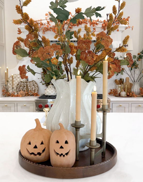 Halloween kitchen table centerpiece