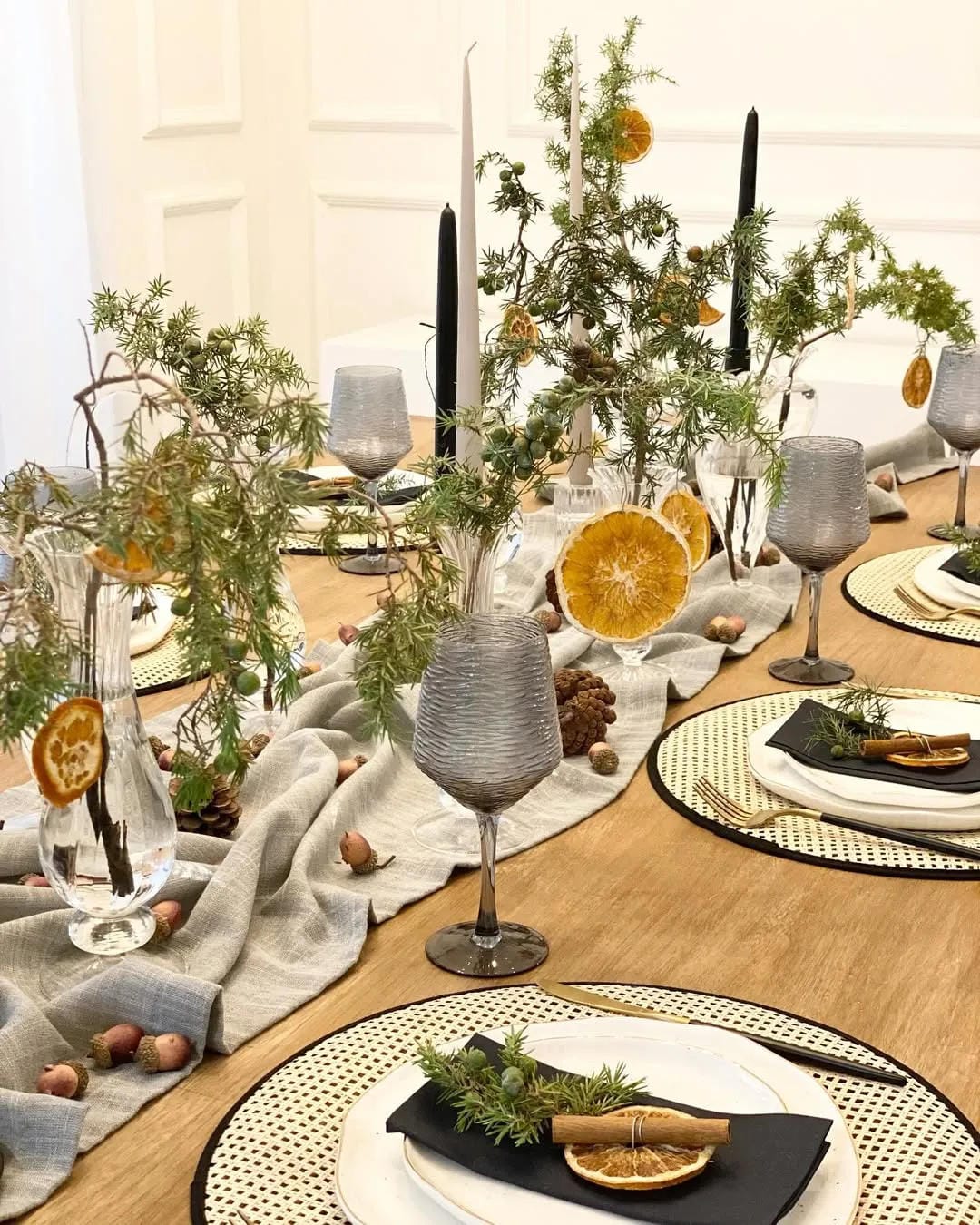 Christmas table centerpieces