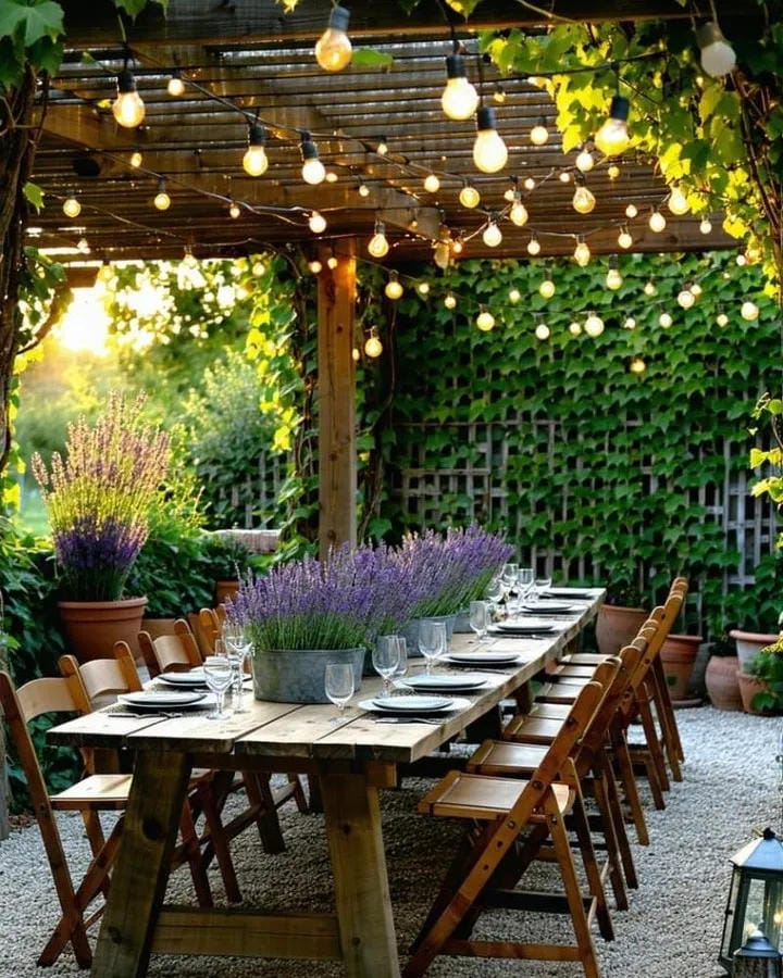 outdoor string light ideas with fill a pergola with hanging bulbs