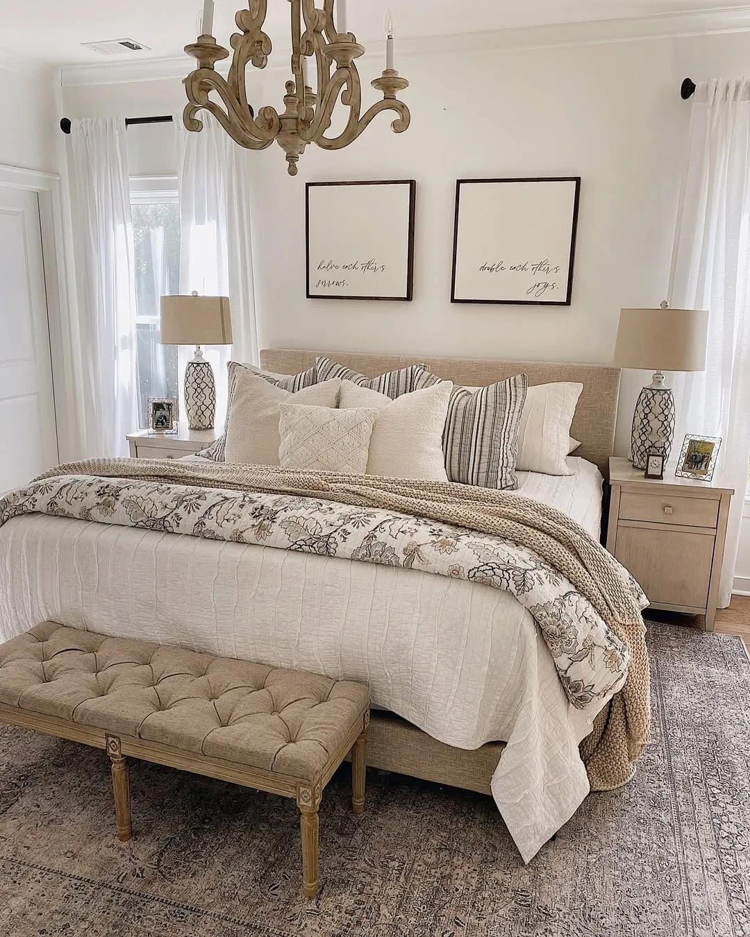 summer bedroom decor ideas with add a patterned throw to neutral bedding