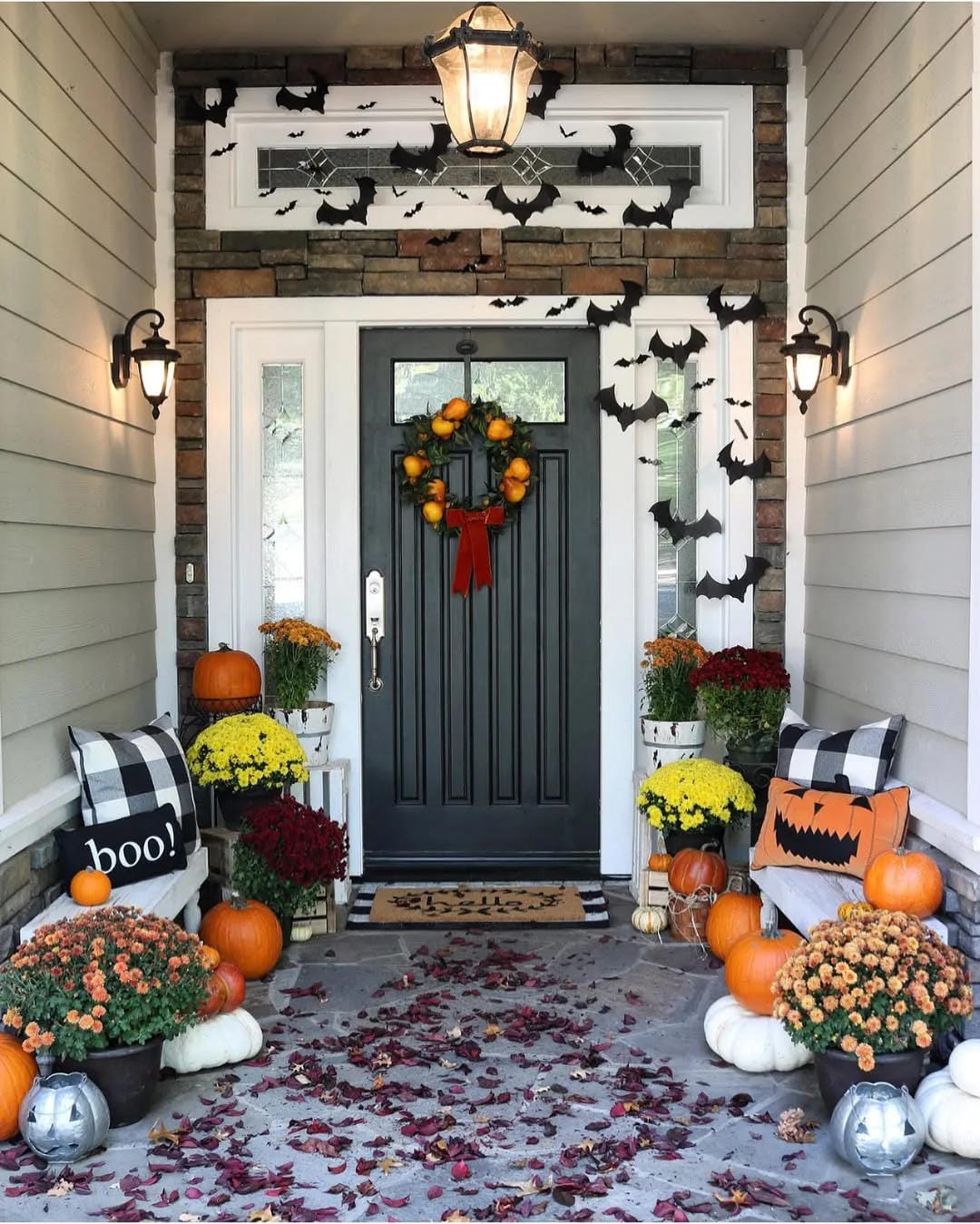Spooky Halloween pathway décor