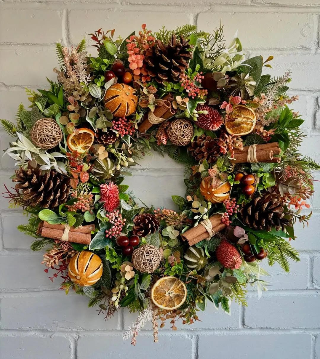 modern unique fall wreath ideas