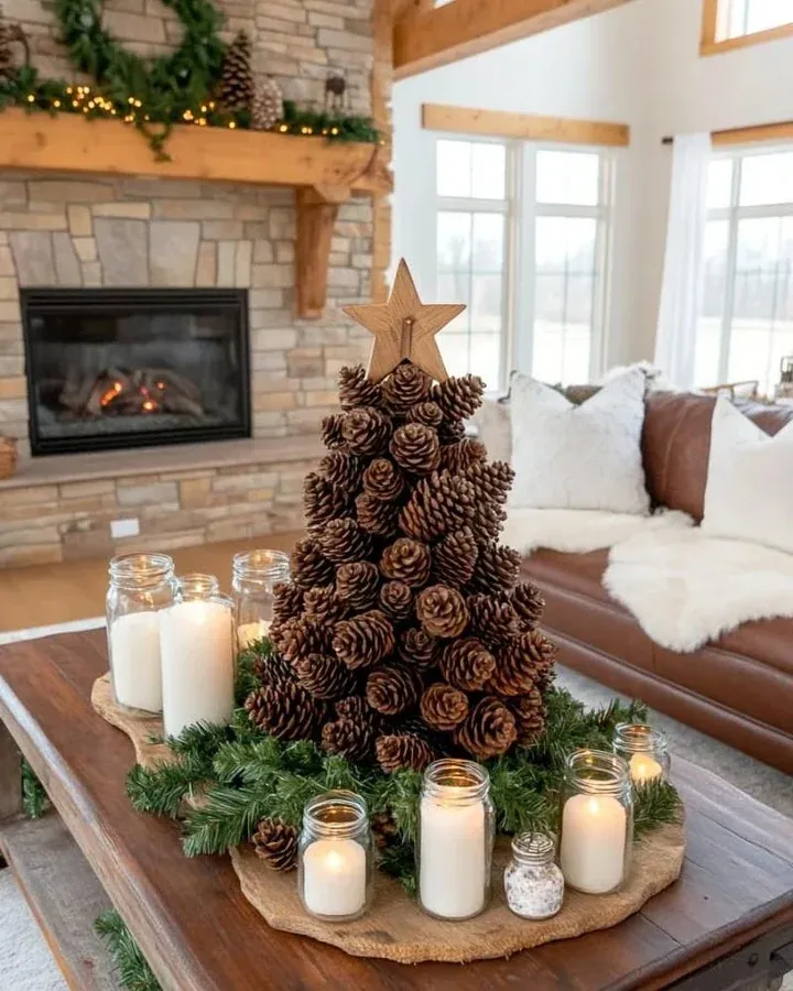 entryway farmhouse christmas decor ideas