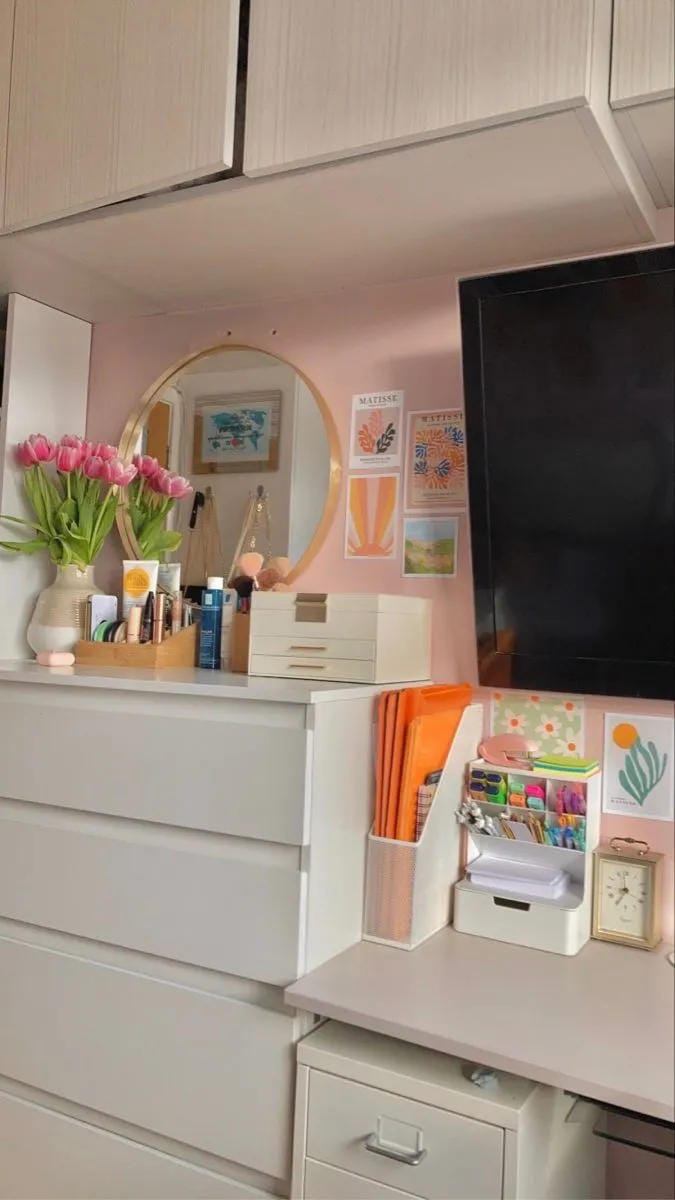 summer bedroom decor ideas with add tulips to a vanity corner