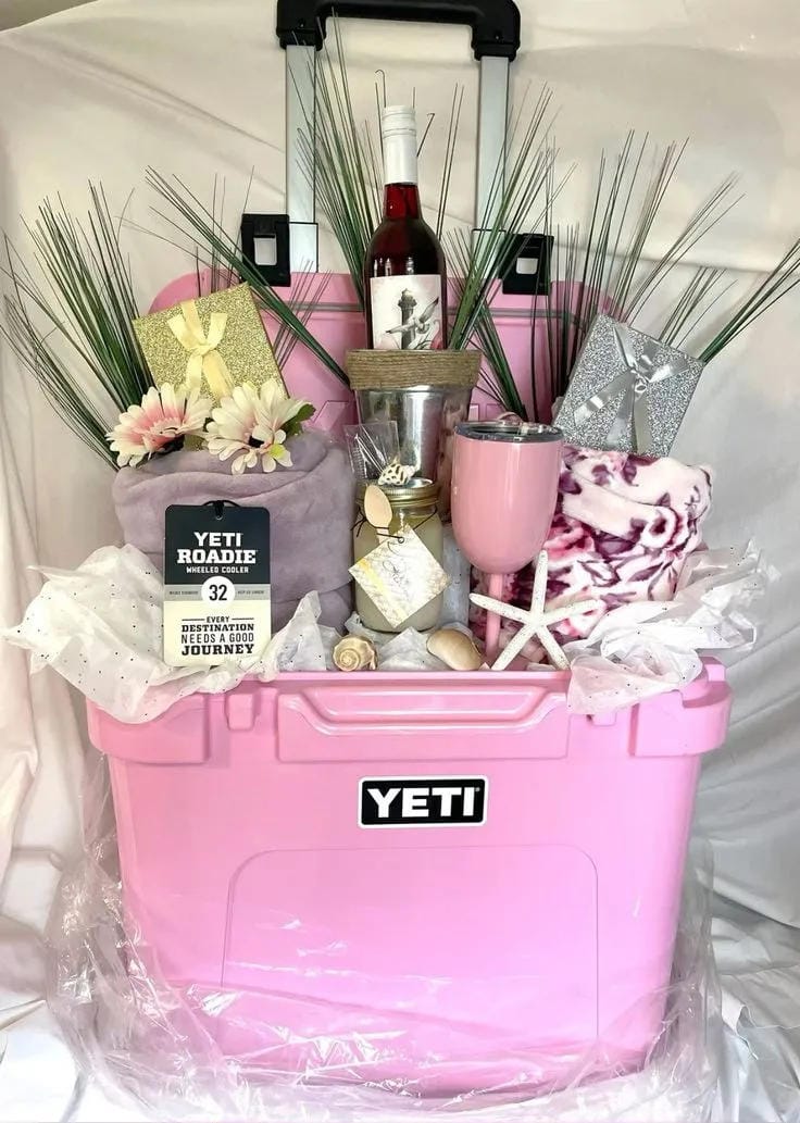 try a pink yeti gift basket