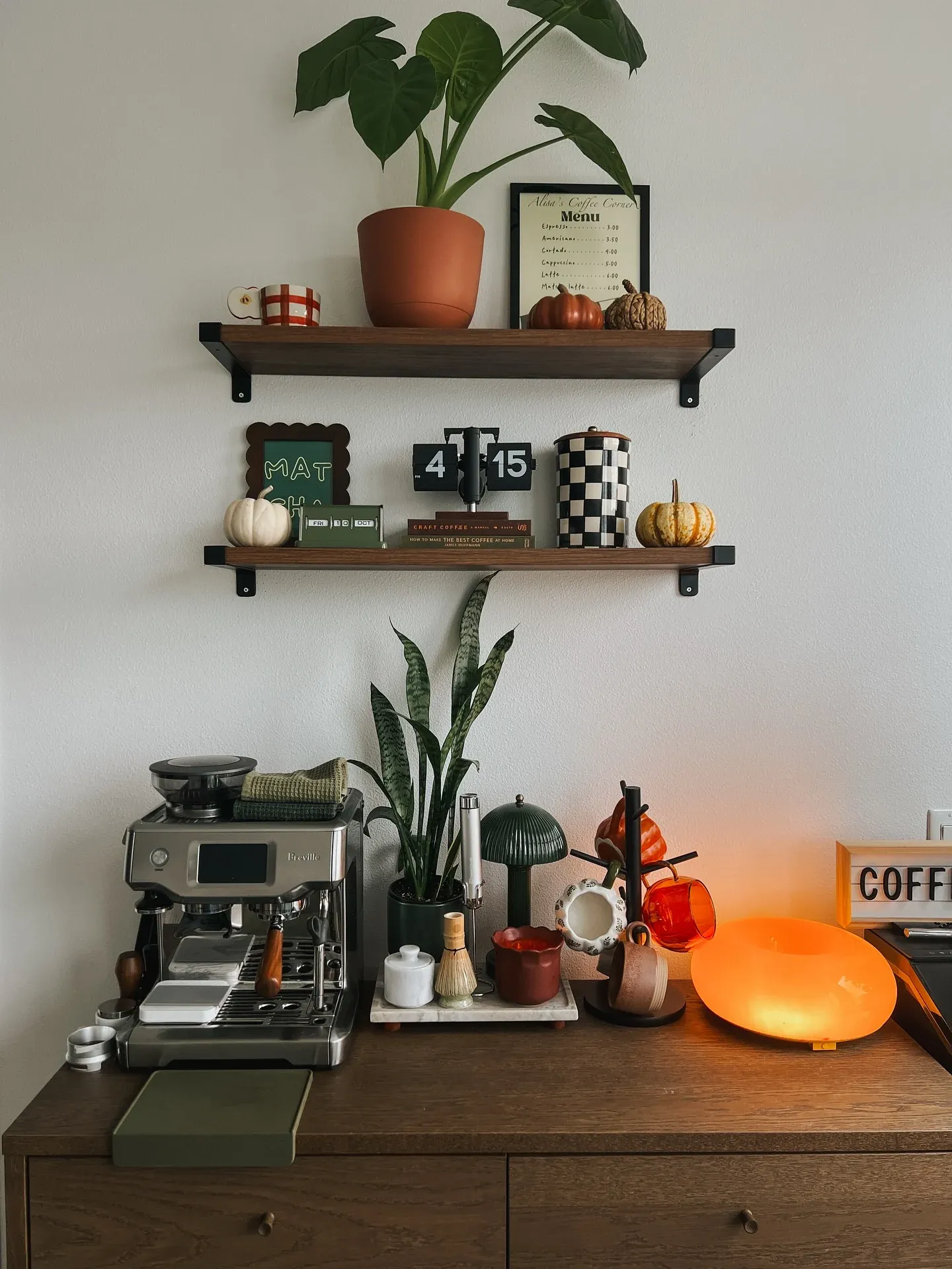 farmhouse fall coffee station ideas