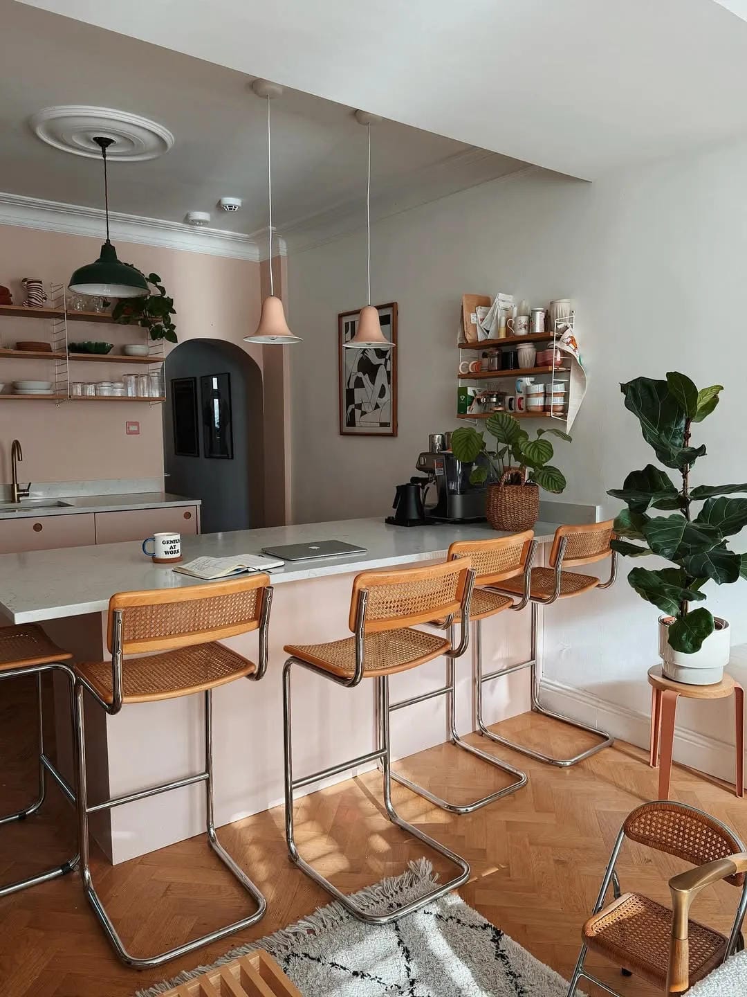 DIY breakfast bar small space