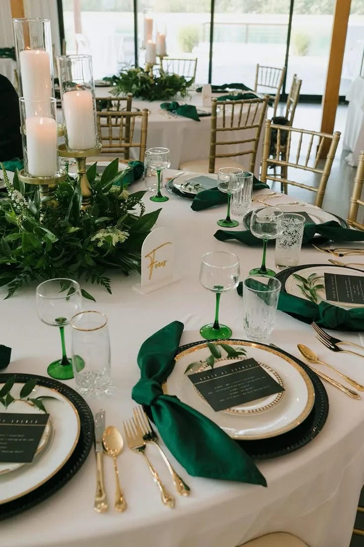 wedding table decorations rustic