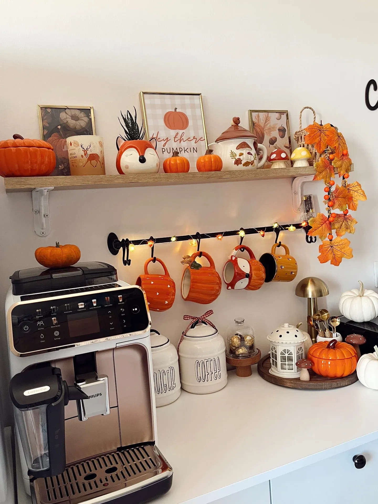 cozy fall coffee station ideas