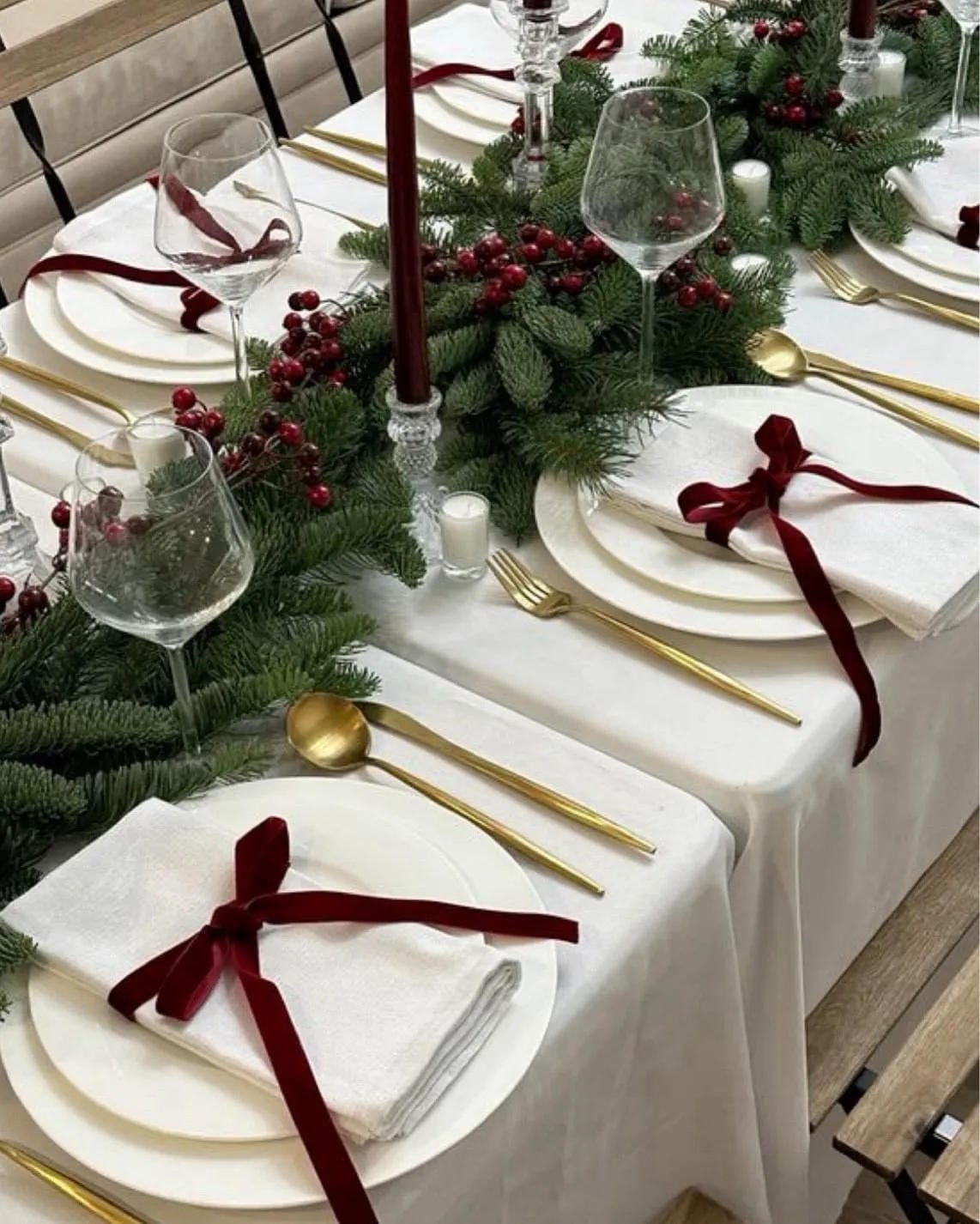 Christmas dinner table ideas