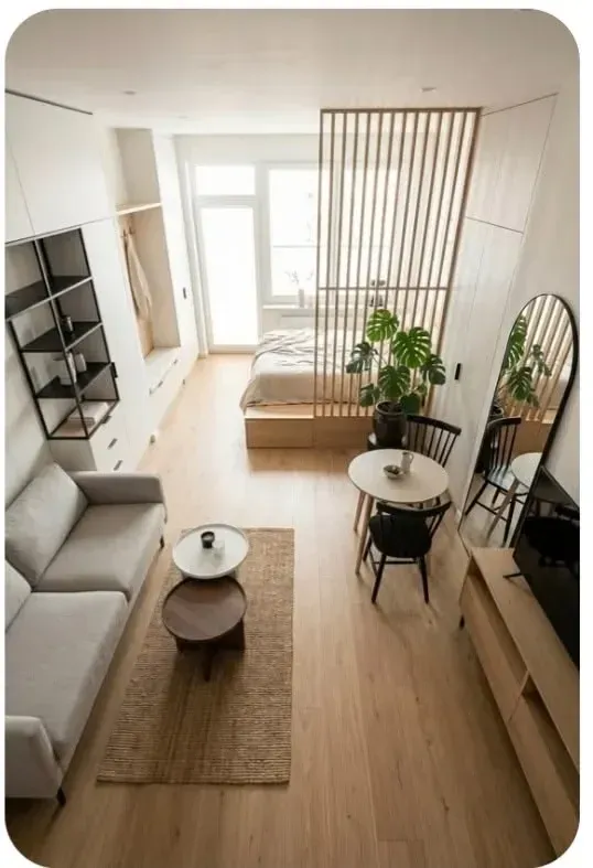 open plan studio apartment ideas