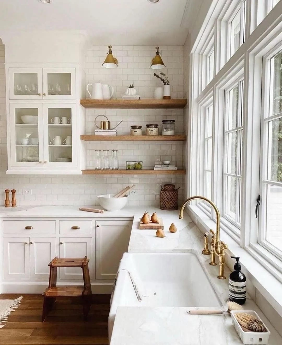 white cabinets kitchen flooring options