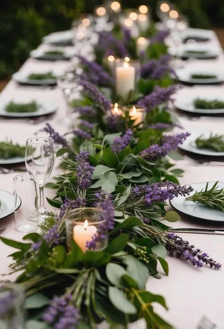 romantic rustic wedding centerpiece for reception tables