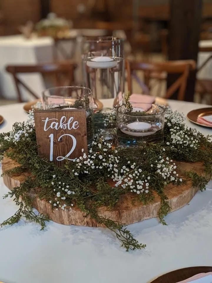 rustic wedding table decor ideas