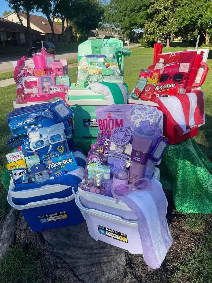 create colorful themed coolers