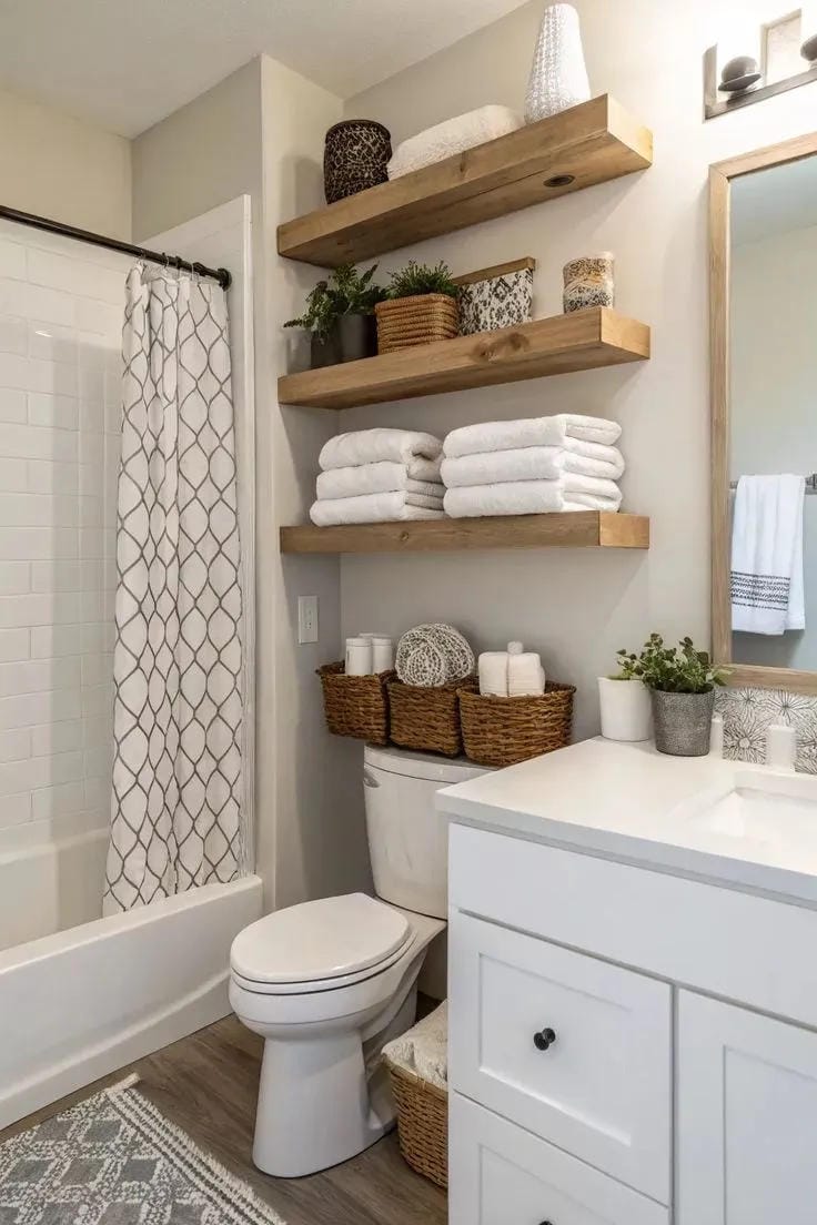 small bathroom wall decor ideas