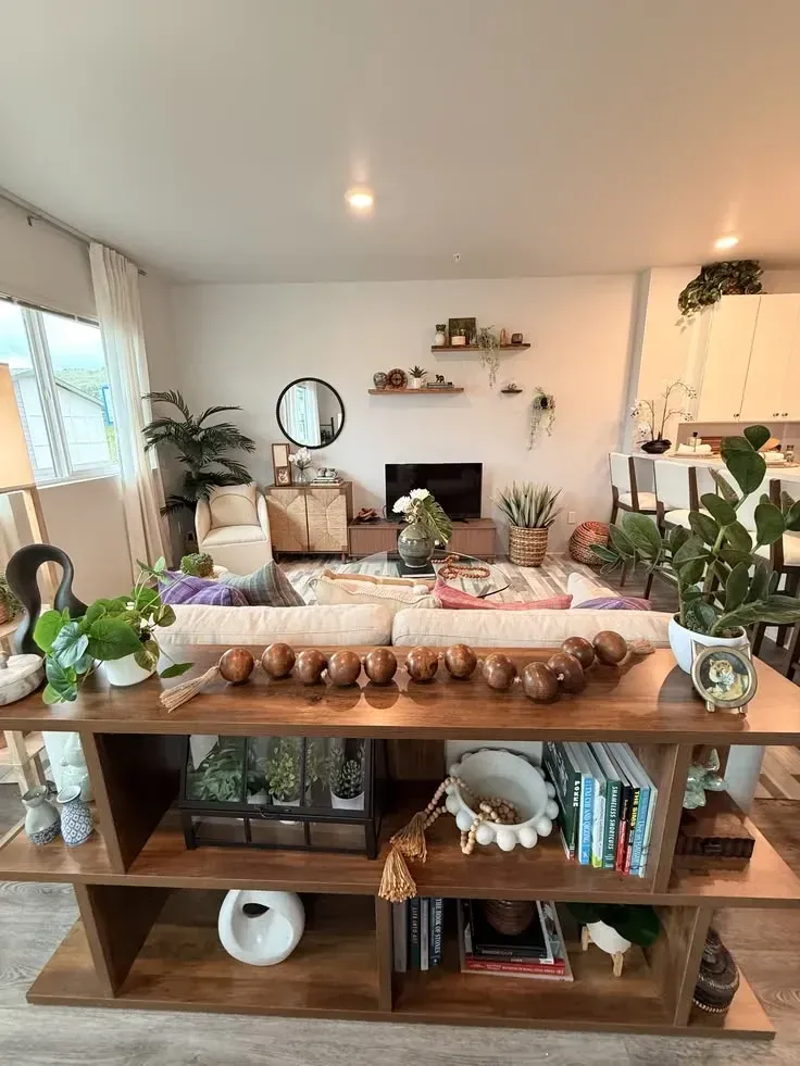 rustic sofa table decor ideas