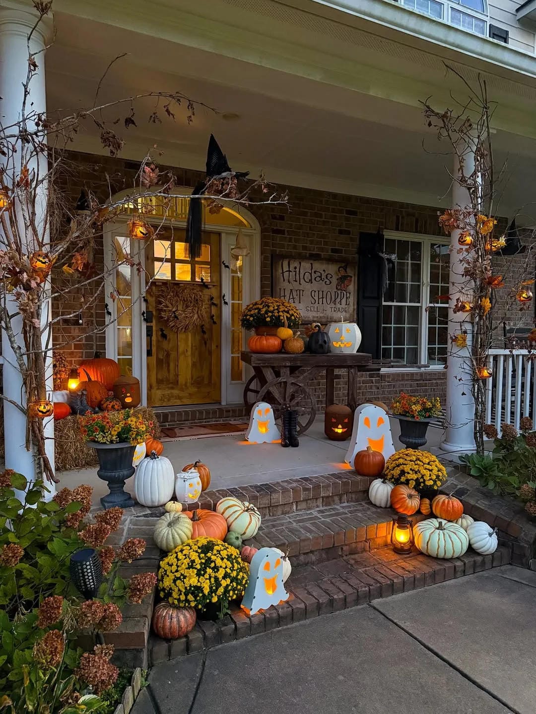 cozy fall porch sign ideas