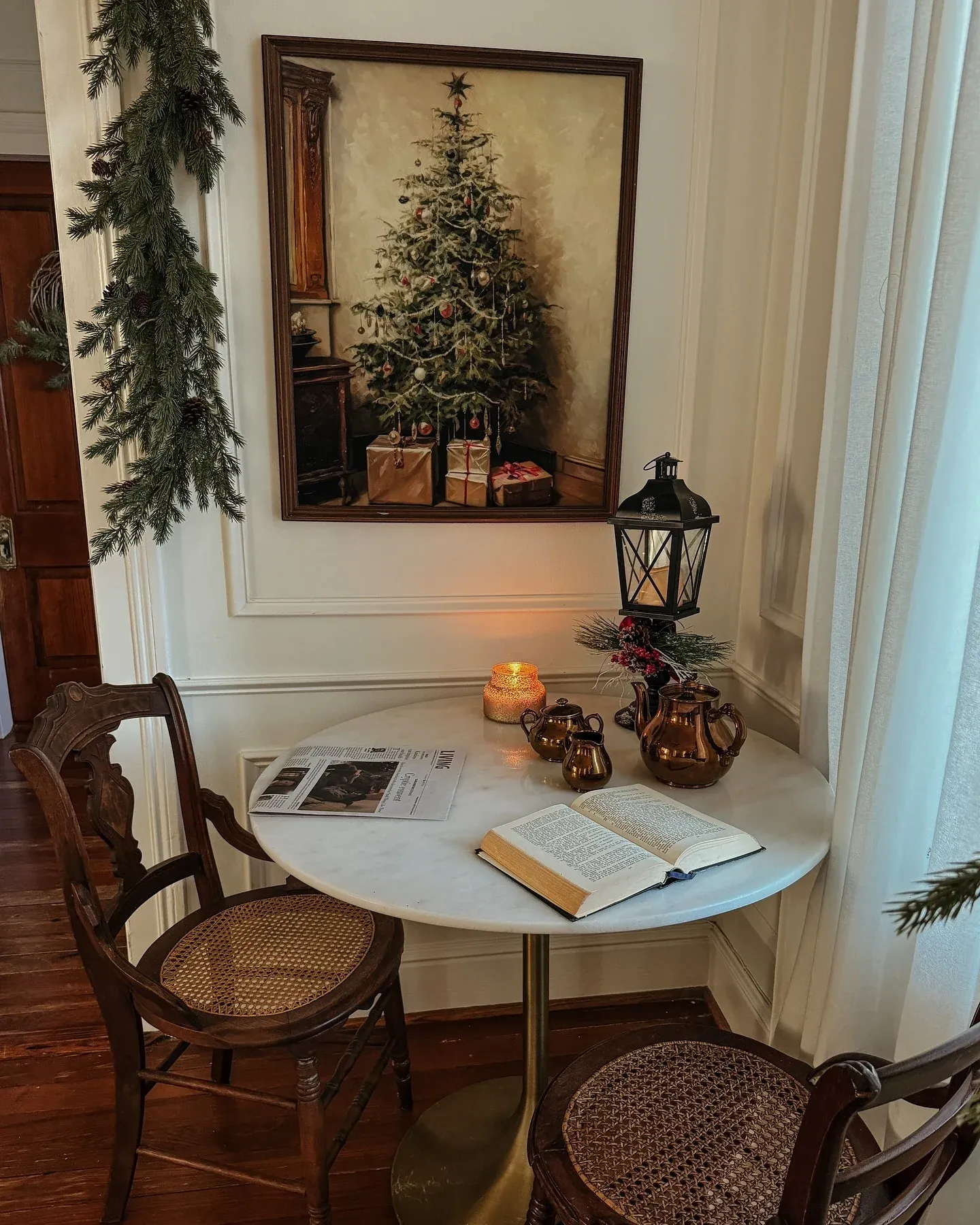 dining room farmhouse christmas decor ideas