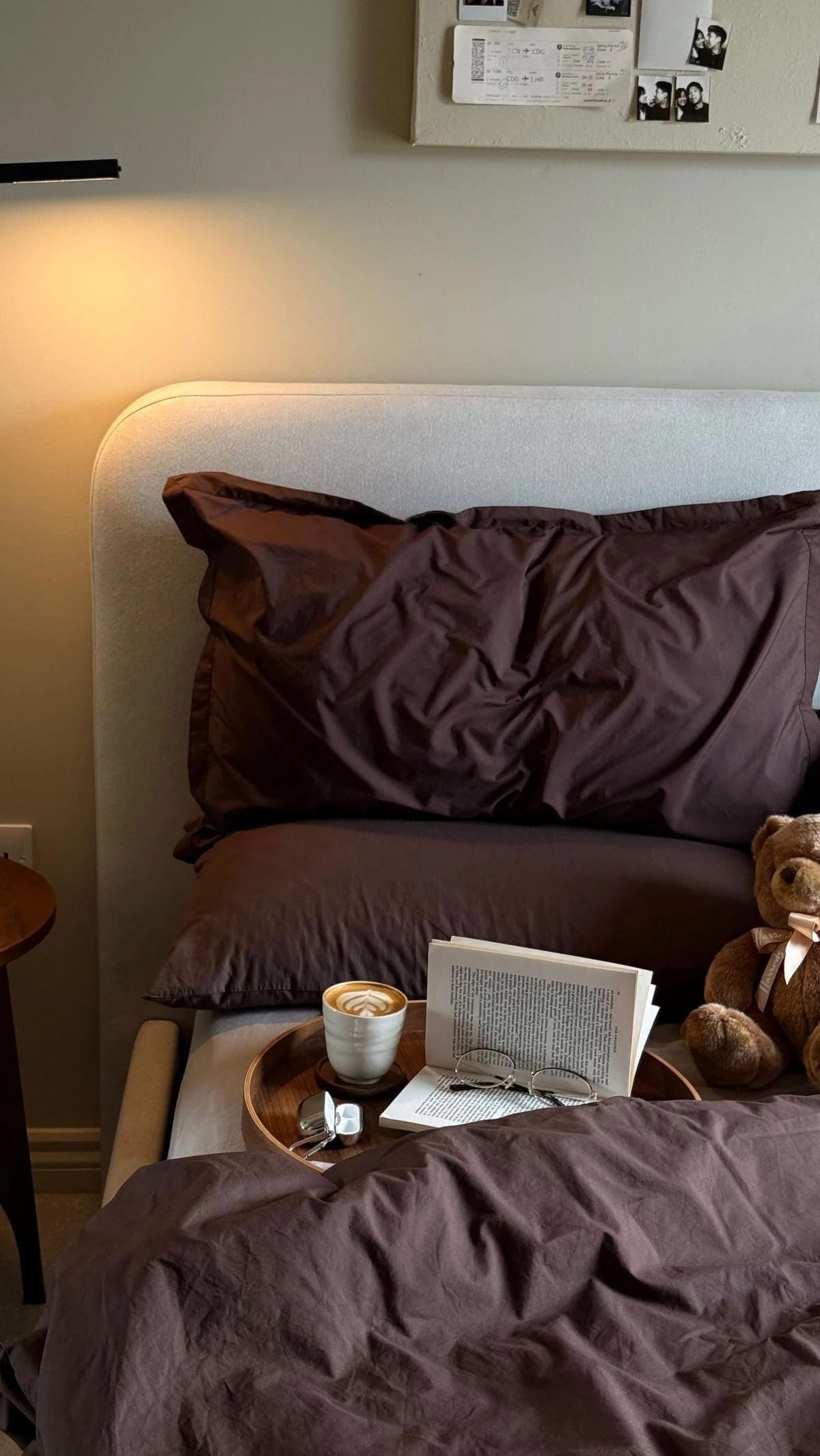 All brown bedding
