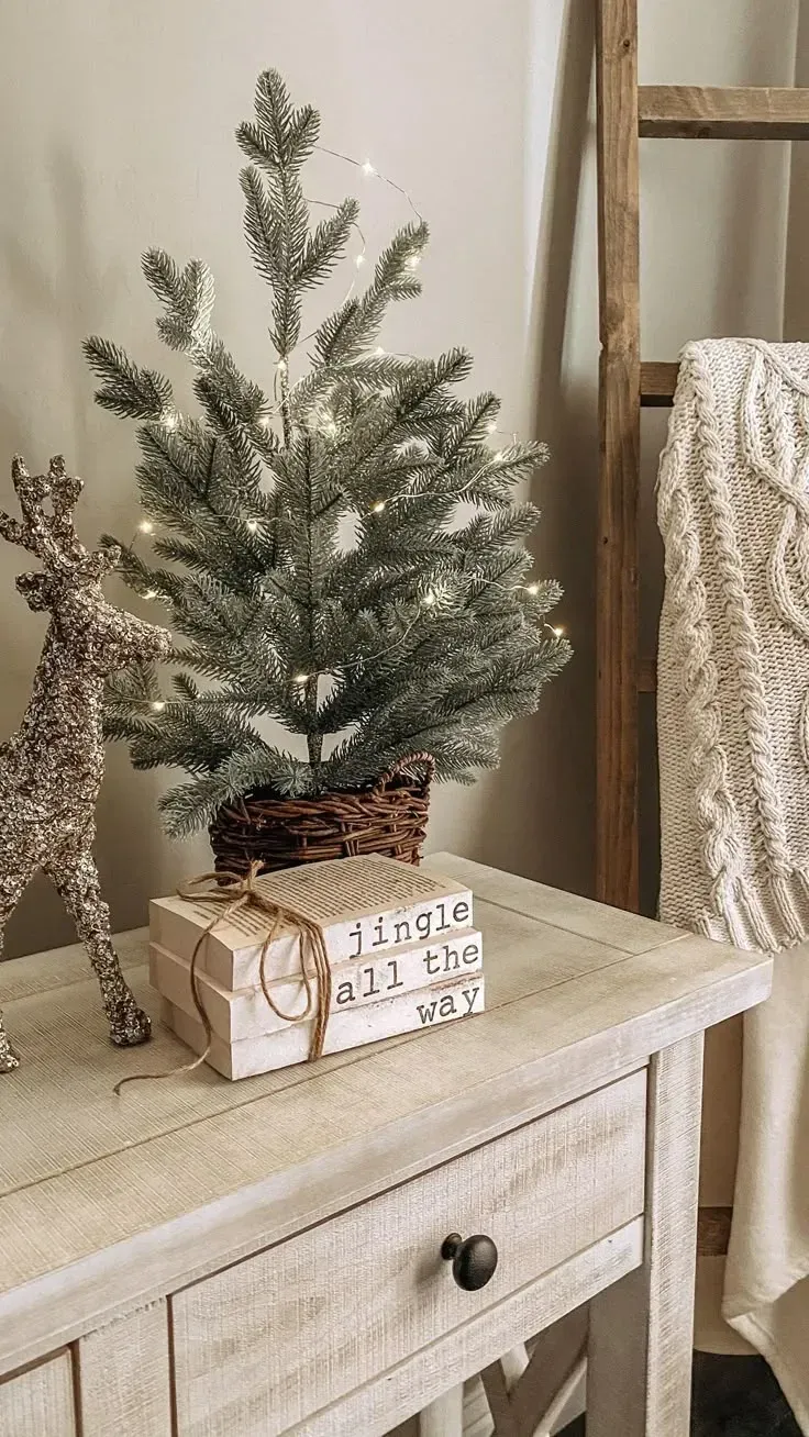 neutral farmhouse christmas decor ideas