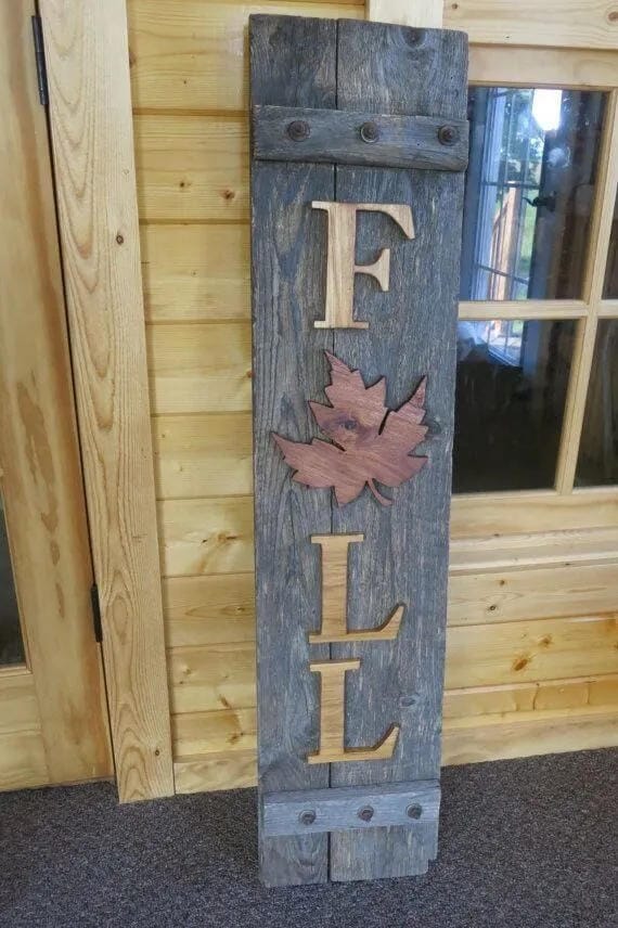 classic fall porch sign ideas