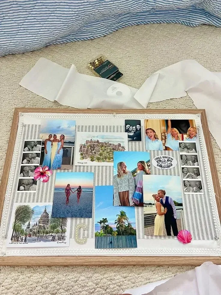 organized college cork board ideas