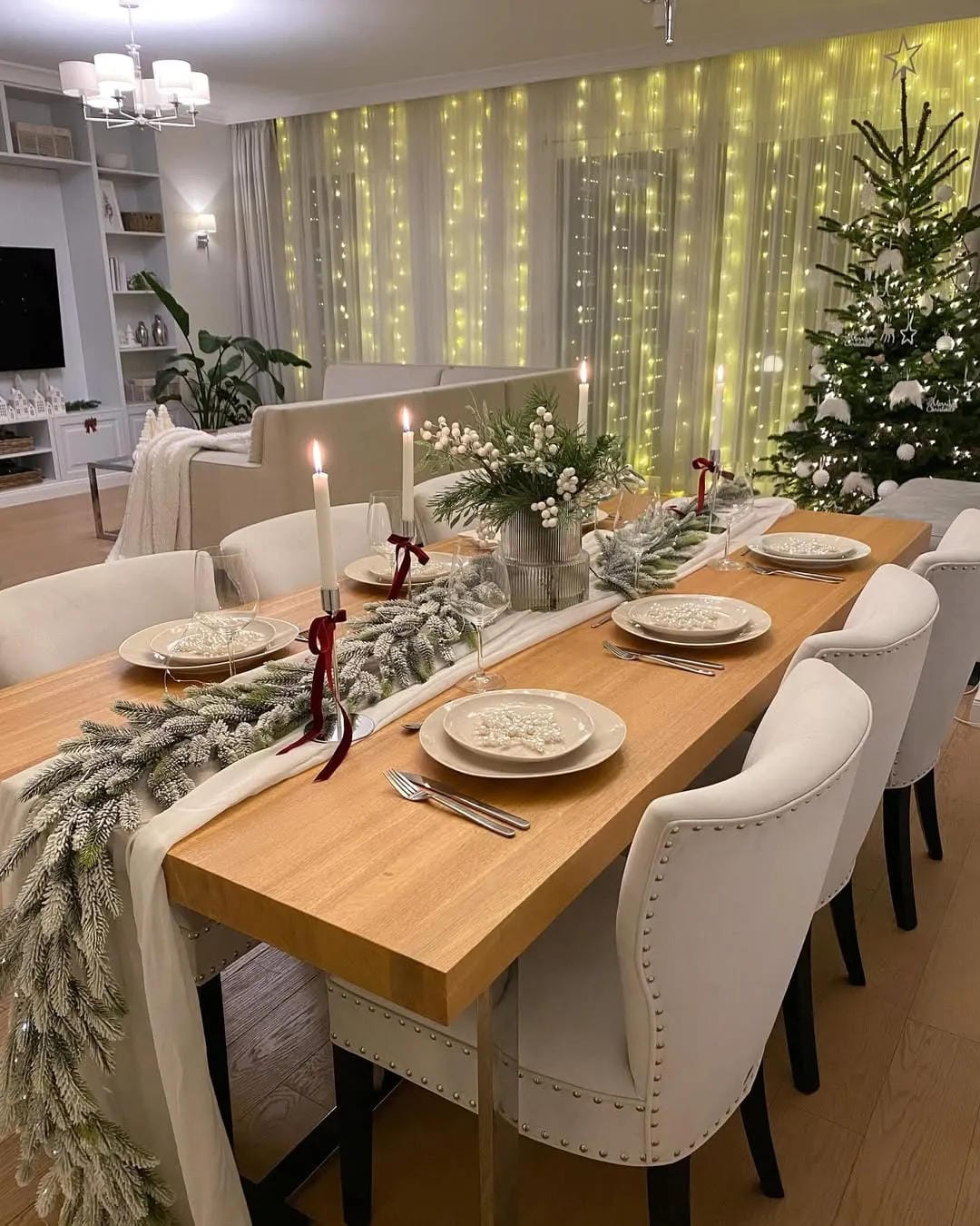 Christmas table decorations