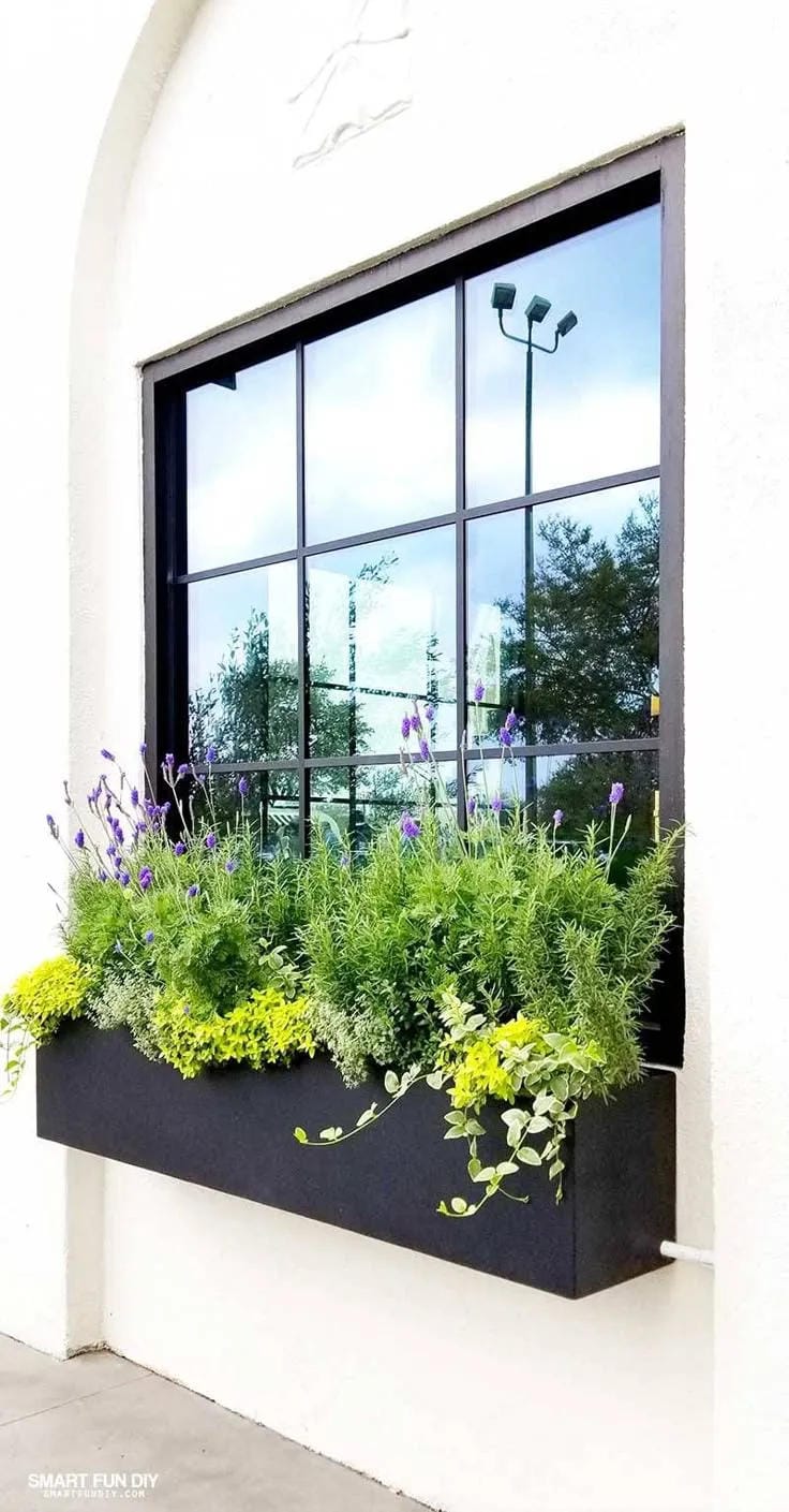 window box flower ideas with choose a sleek black window planter