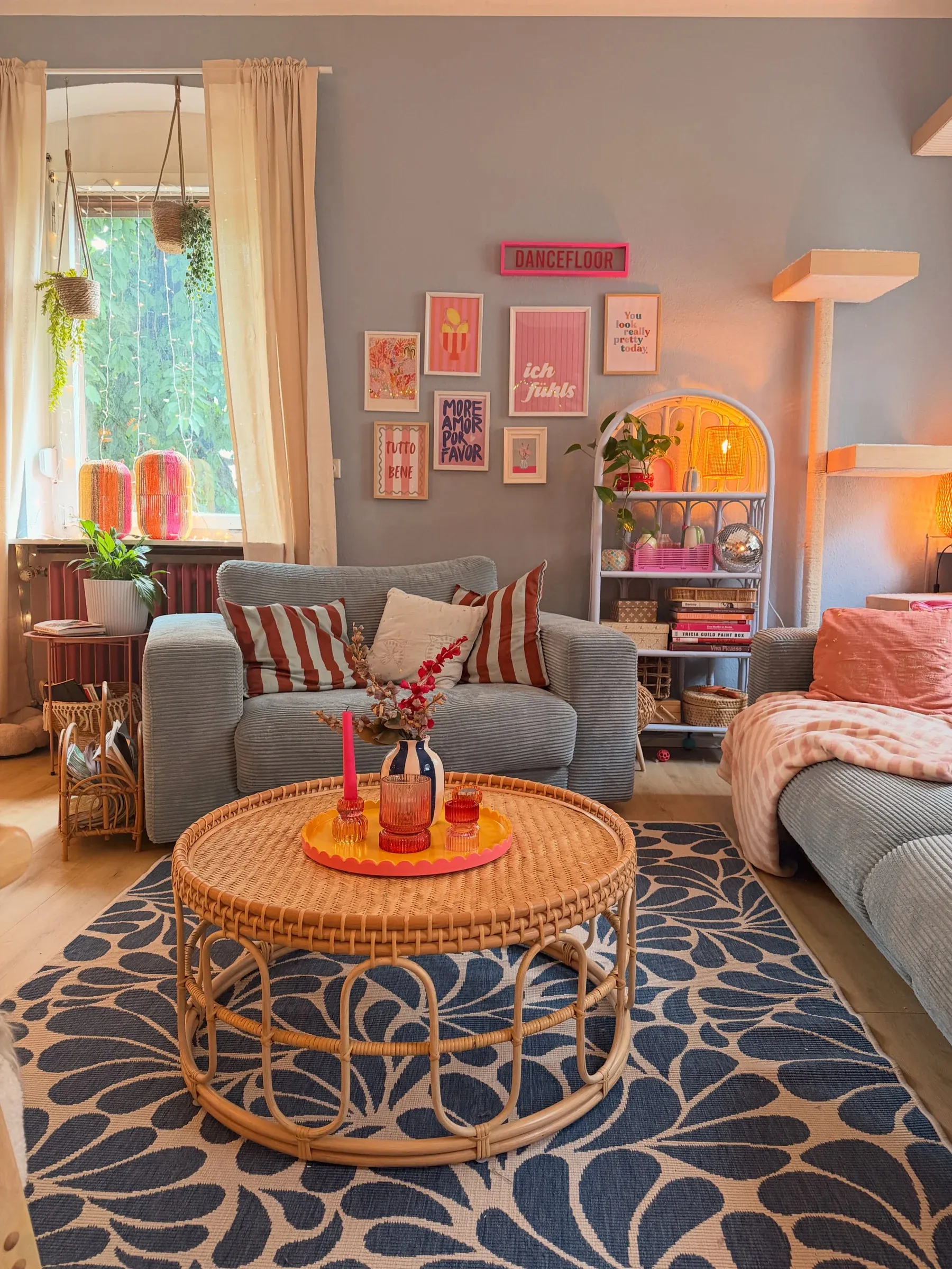 neutral living room gallery wall ideas
