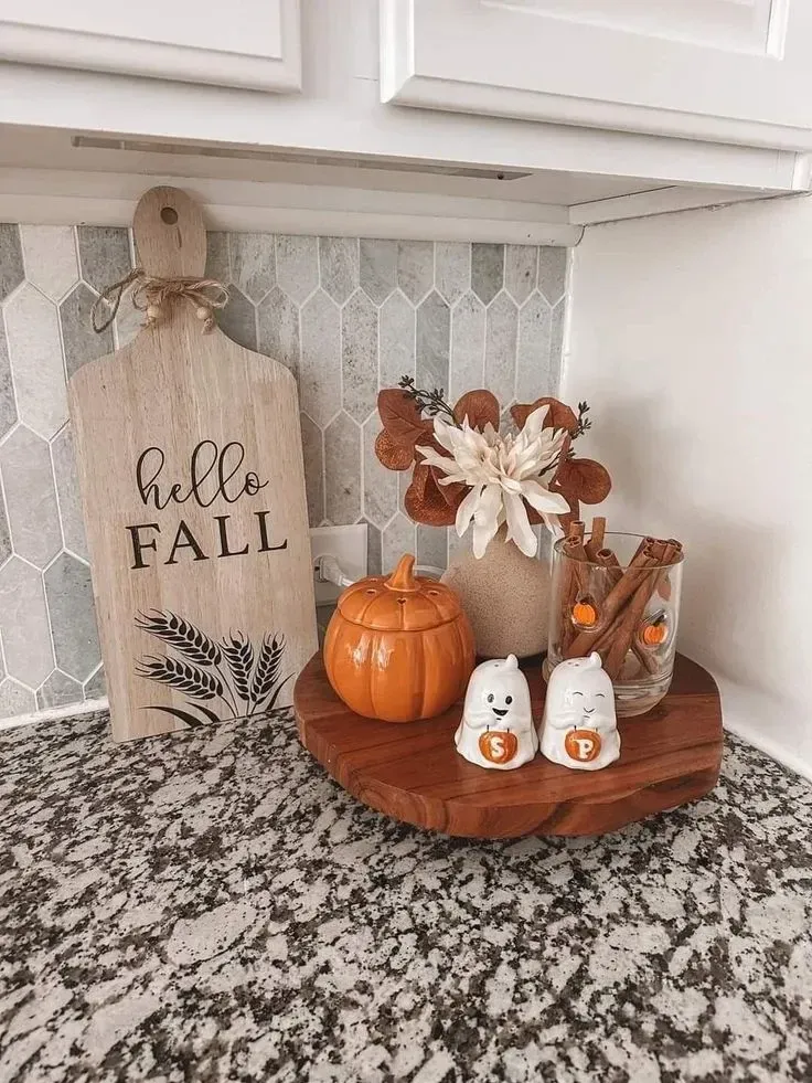 natural fall tray decor ideas