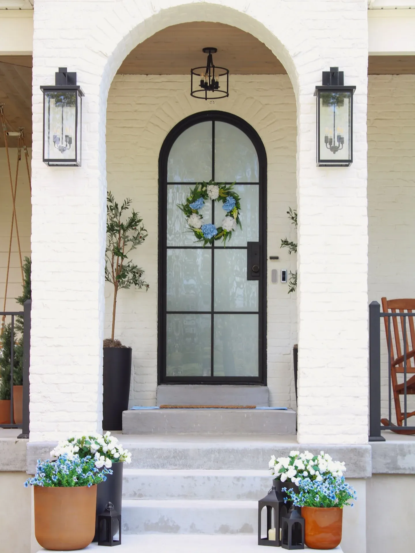porch step summer porch planter ideas