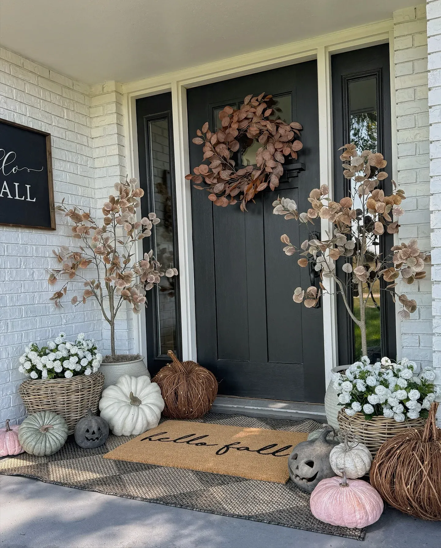 wreath front door decor ideas