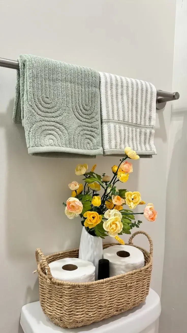 minimal clever back of toilet ideas