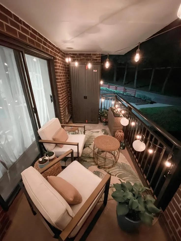 aesthetic small balcony decor ideas