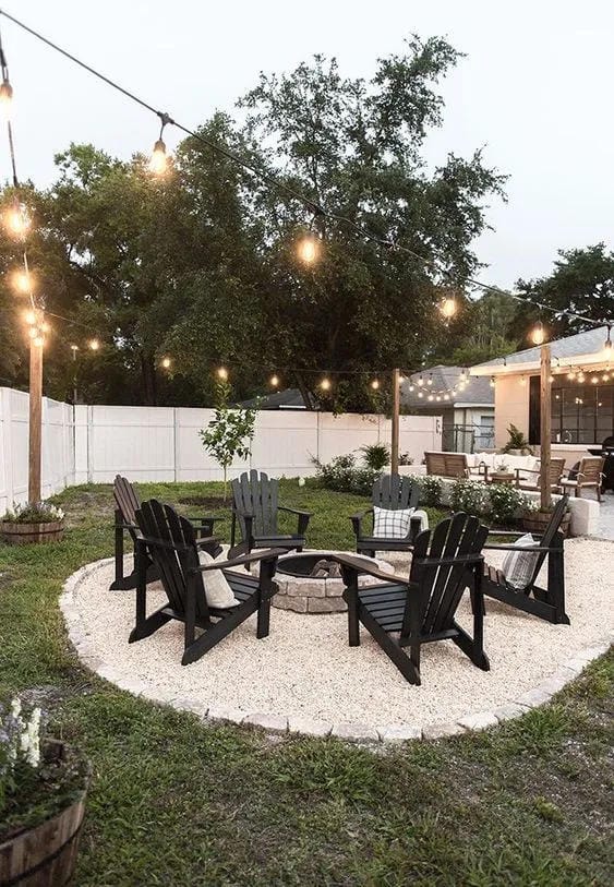 rustic fire pit ideas