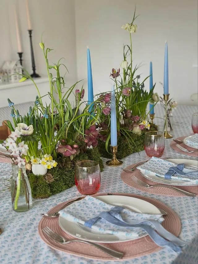 mothers day dessert table decor