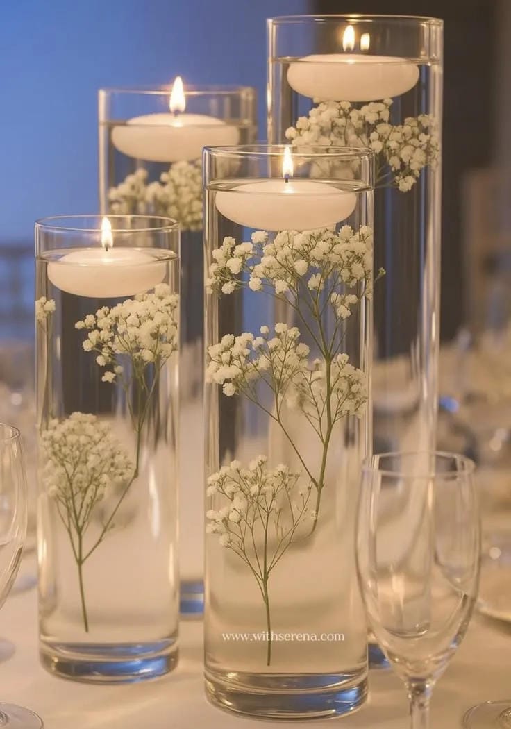 simple wedding centerpiece idea you can make yourself