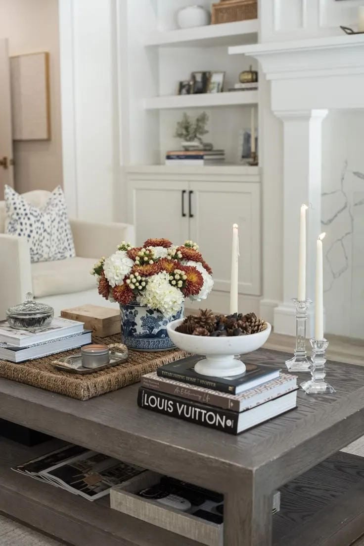 DIY coffee table decor