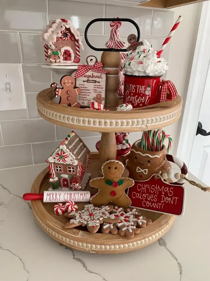 Christmas kitchen counter christmas kitchen decor ideas