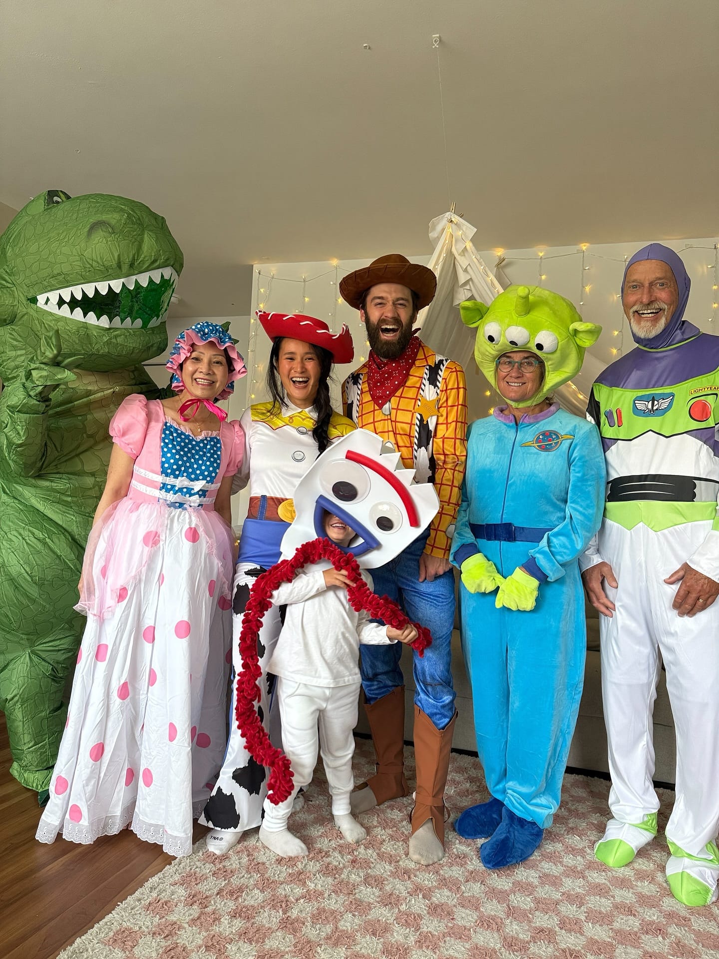 funny halloween costumes for families with Toy Story character costumes