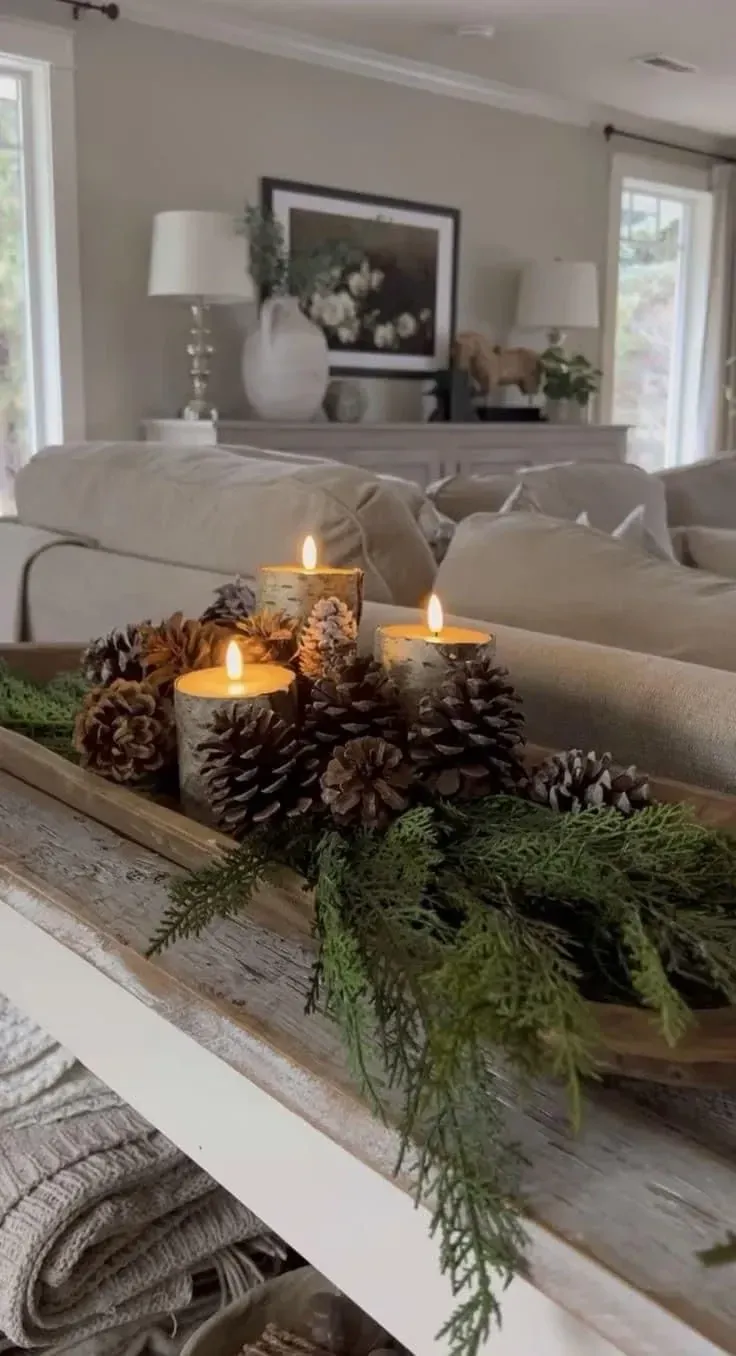 ribbon dough bowl centrepiece for christmas