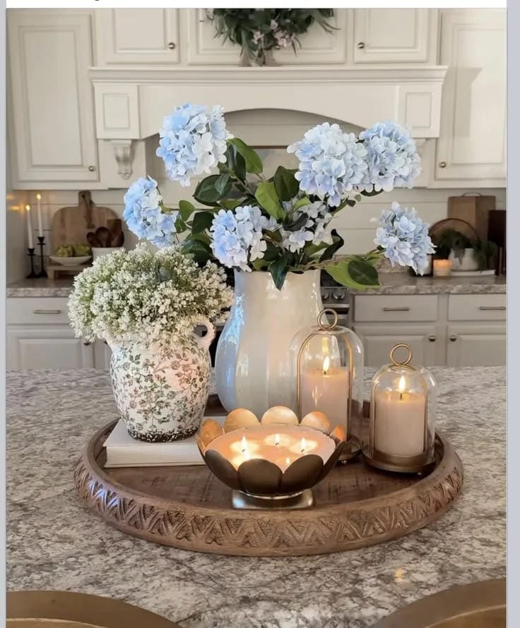summer entryway centerpiece idea