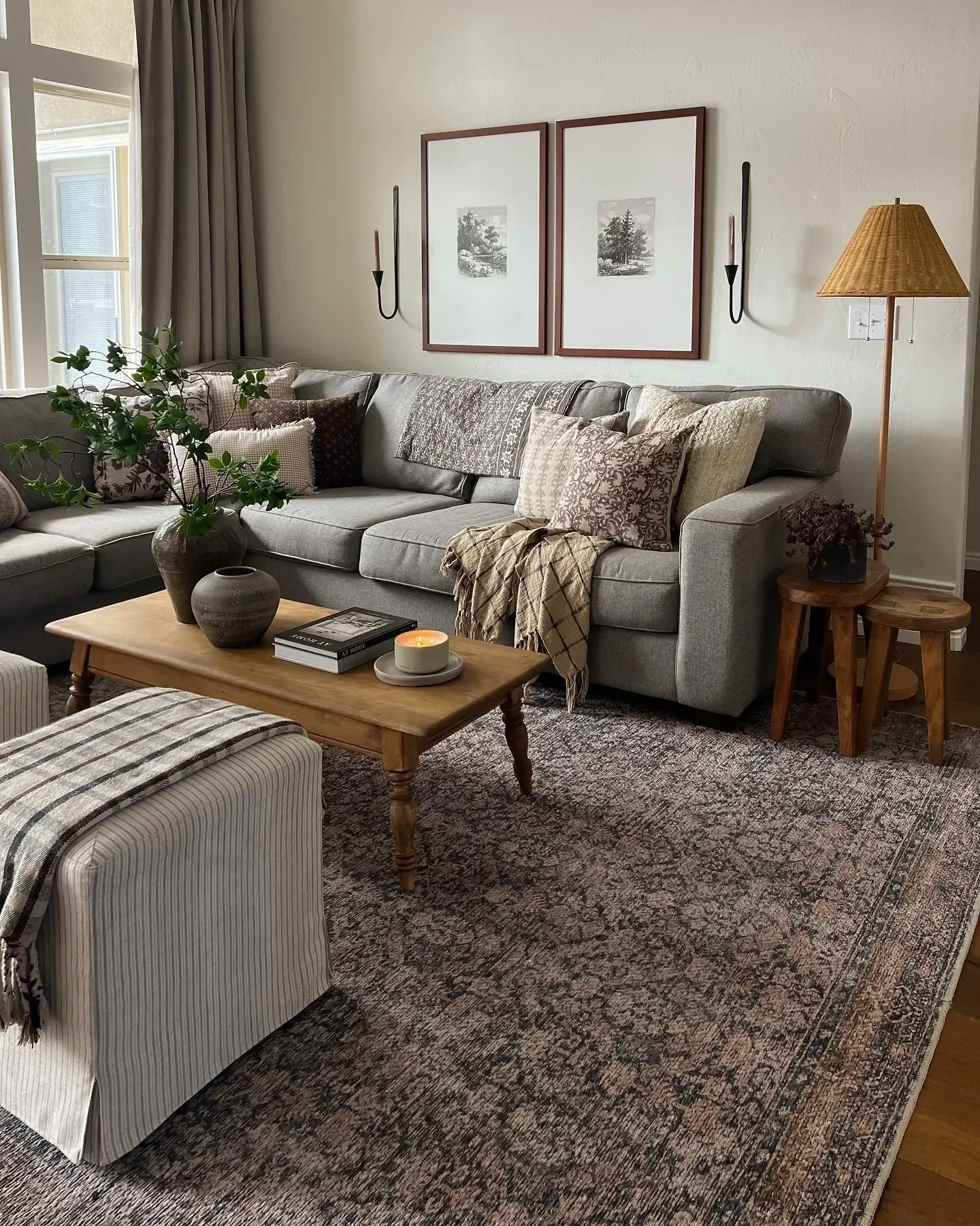 framed print above couch decor ideas