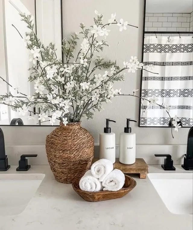bathroom counter decor ideas