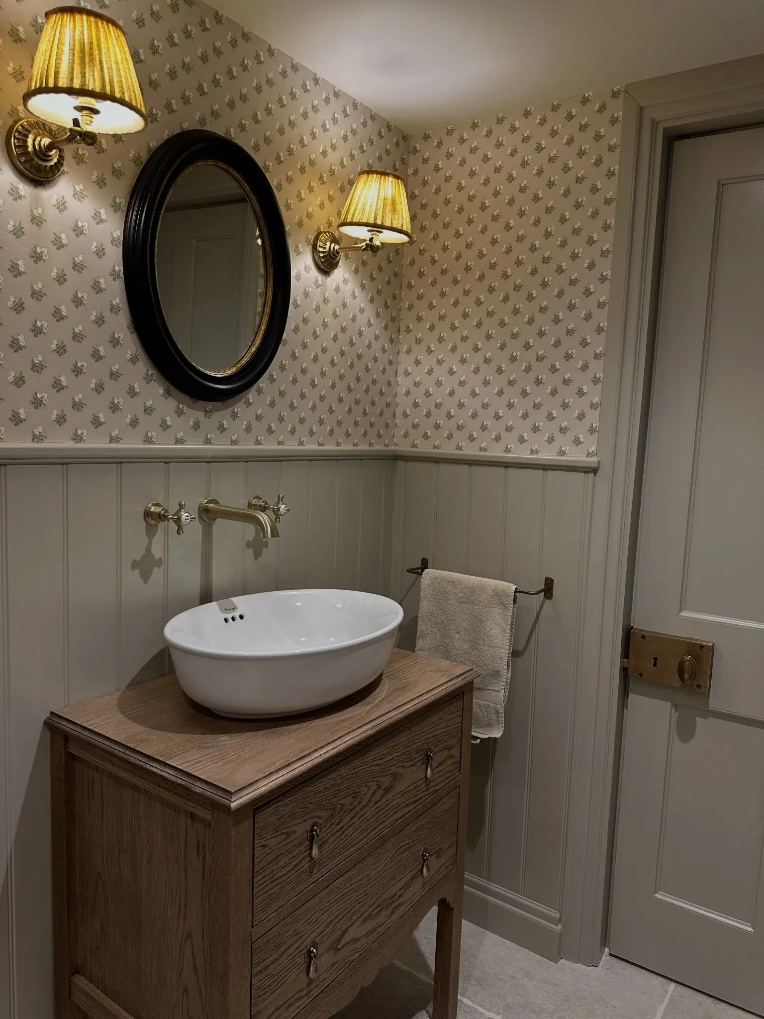 compact very small powder room storage ideas